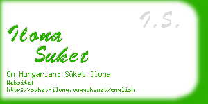 ilona suket business card